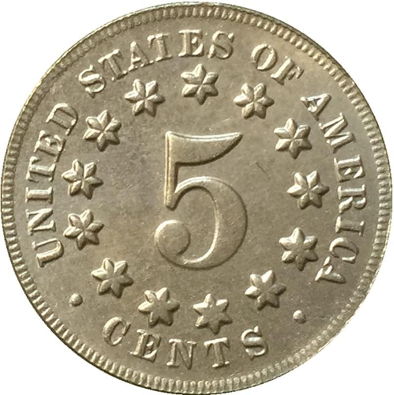 20.5mm1882 מטבע ניקל אמריקאי מטבעות מיוצרות ניקל מלאכות עתיקות מטבעות זיכרון זרות