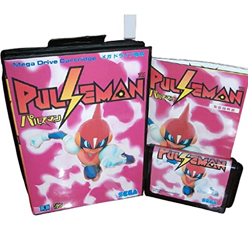 Aditi Pulse Man Cover Cover עם קופסה ומדריך ל MD Megadrive Genesis Console Game Console 16 bit MD