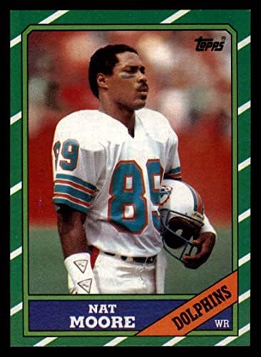 1986 Topps 50 NAT MOORE MIAMI DOLPHINS NM/MT Dolphins פלורידה
