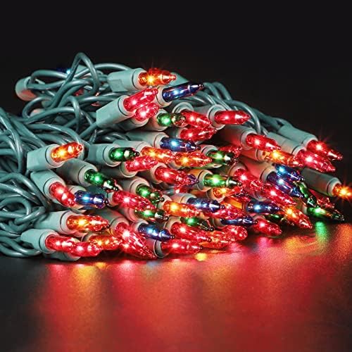 Skcoipsra 2 חבילה אורות חג מולד ליבון, סהכ 69.6ft 300 ספירה מיני אורות עץ חג המולד, 120 וולט UL מוסמך אור חיבור סט לחיצוניות