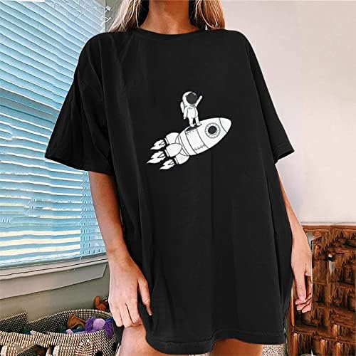 חולצות קיץ y2k לנשים דפסת וינטג 'טרנדי
