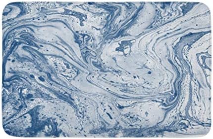 עיצוב חדר אמבטיה 16 איקס 24 שטיח אמבטיה שיש יפה צבע כחול כהה מופשט לפרויקטים של אתרים שטיח אמבטיה נעים עם גיבוי החלקה