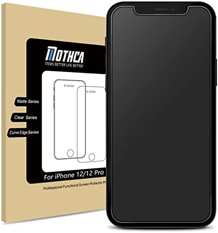 מגן מסך זכוכית Mothca Matte לאייפון 12 Pro/12 אנטי-בוהק ואנטי אצבע טביעת אצב