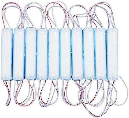 100 יח ' חבילה כחול קלח הזרקת 12 הוביל מודול תאורה אחורית שלט פרסומת אור אייפ65 עמיד למים