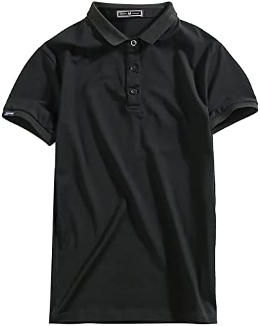 2023 חולצות חדשות לגברים שרוול קצר פנו צווארון חולצה צווארון רך מוצק תלבושות קיץ גברים שרוול ארוך