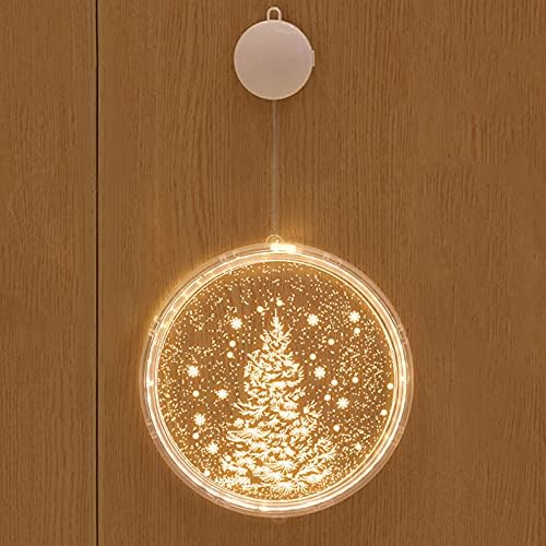 Dbylxmn וילון קריסטל חרוזים חג המולד אורות LED אדומים אורות חדר נטו אורות מיתר פריסת אור קישוט יצירתי תלוי קישוט
